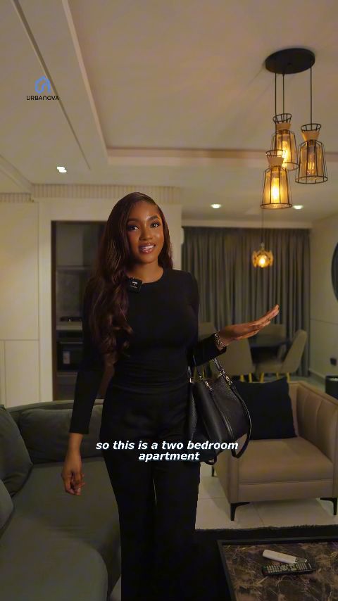 Urbanova founder inside the living room of The Executive Residence